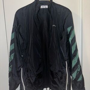 Off-White Diag Nylon Full Zip Jacket - Black